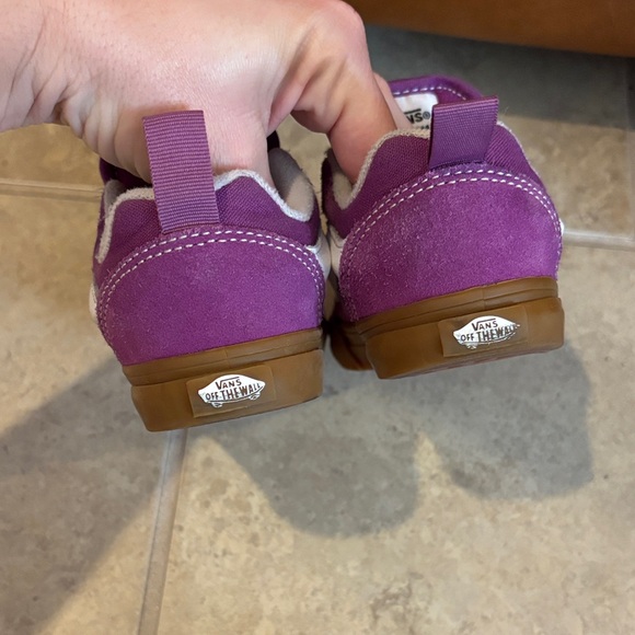 Vans Kids Purple and White Sneakers - Picture 3 of 7